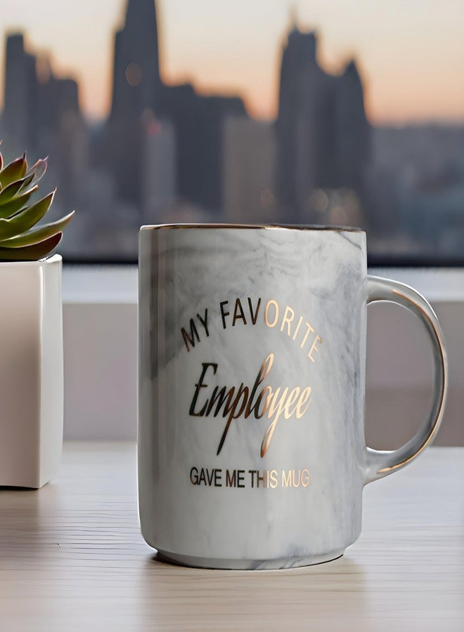 Mecai Boss Gift Ideas For Men-My Favorite Employee Gave Me This Coffee Mug 12 OZ-Funny Bosses Day Appreciation Present For Men Women, Thank You Gifts For Boss Male(Grey) - Image 4
