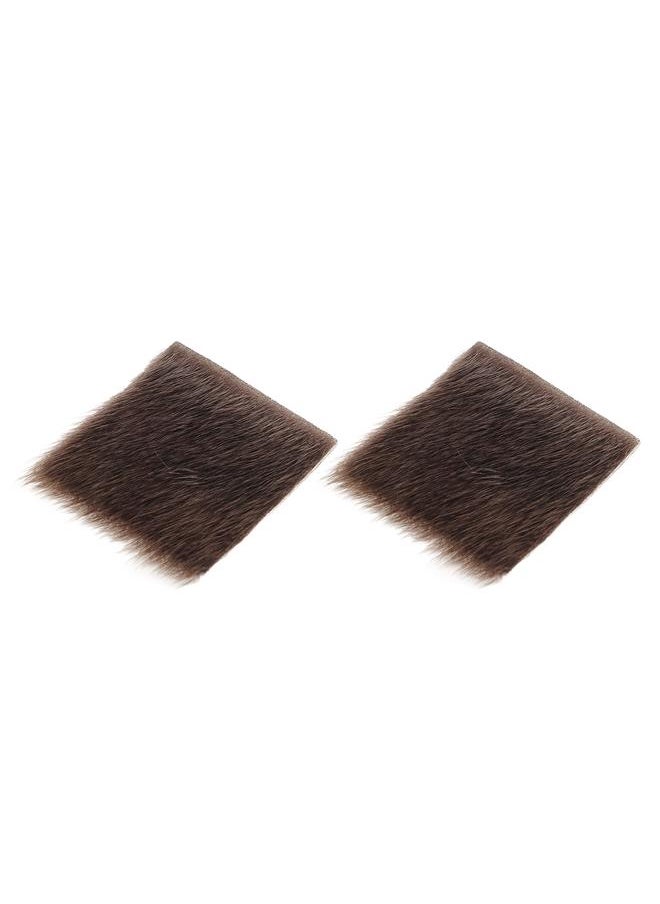 2pcs Archery Arrow Rest Stick Light Weight Longbow Fur Pad Durable Arrow Rests Sticker Pads for Traditional Bow Recurve Bow Brown