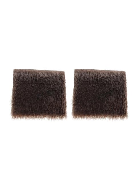 2pcs Archery Arrow Rest Stick Light Weight Longbow Fur Pad Durable Arrow Rests Sticker Pads for Traditional Bow Recurve Bow Brown