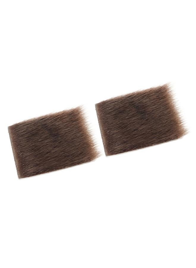 2pcs Archery Arrow Rest Stick Light Weight Longbow Fur Pad Durable Arrow Rests Sticker Pads for Traditional Bow Recurve Bow Brown