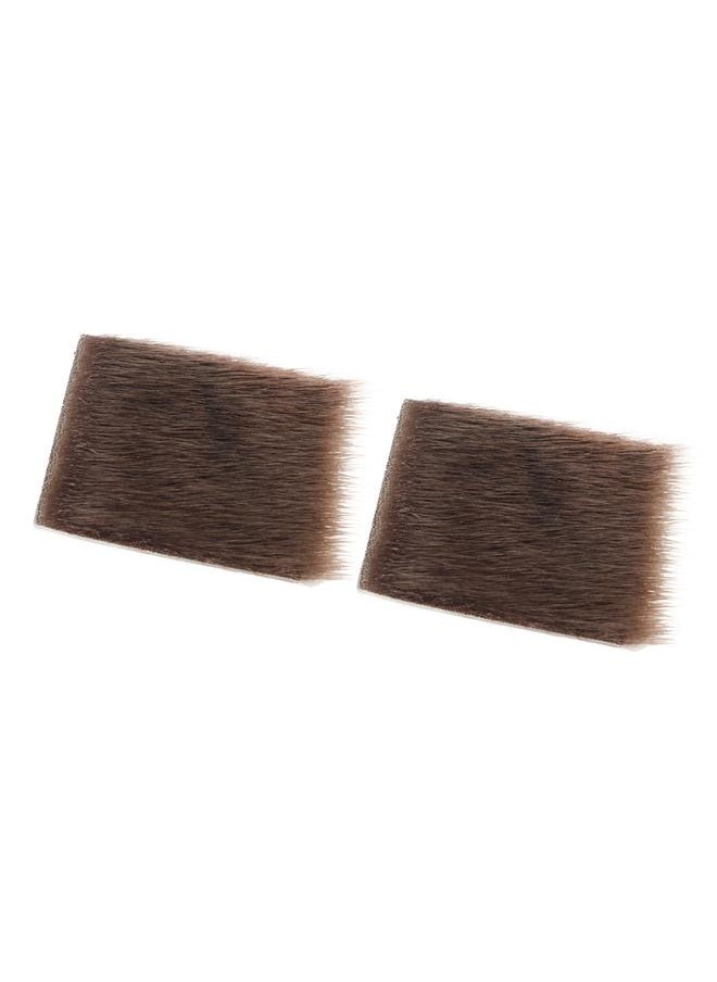 2pcs Archery Arrow Rest Stick Light Weight Longbow Fur Pad Durable Arrow Rests Sticker Pads for Traditional Bow Recurve Bow Brown