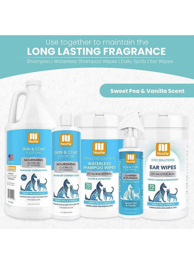 nootie Waterless Shampoo Wipes For Dogs & Cats  Long Lasting Sweet Pea Vanilla Fragrance  Sold In Over 10,000 Vet Clinics And Pet Stores Worldwide, Made In Usa  70 Count - Image 5