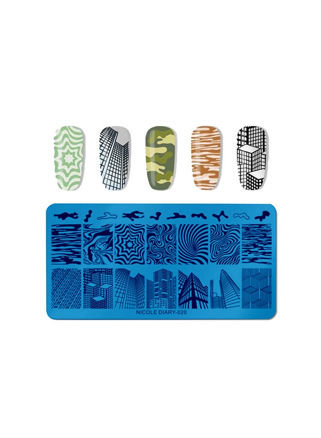 brunson Nail Plates Nail Stamp Templates Metal Manicure Stencils Nail Art Stamping Image Plates for Nail Salon DIY Decoration MEDIUM NSP NICOLEDIARY020