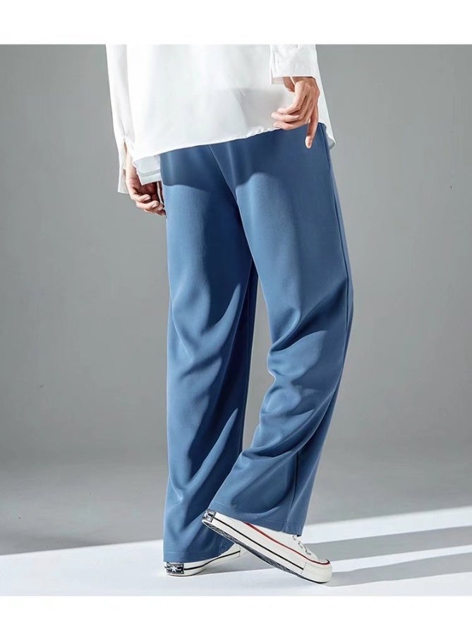 Nariele بنطال رياضي فضفاض مستقيم الساق من حرير الثلج الجديد - Image 4