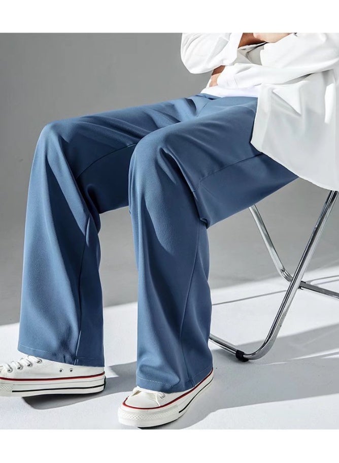 Nariele بنطال رياضي فضفاض مستقيم الساق من حرير الثلج الجديد - Image 2