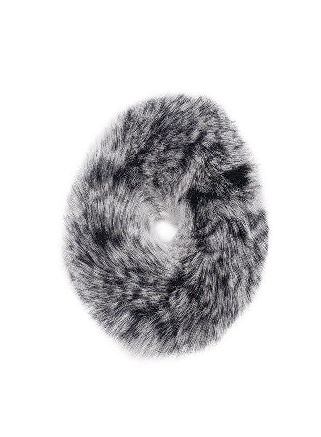 surell Rex Fur Scrunchie (Black Frost) - Image 1