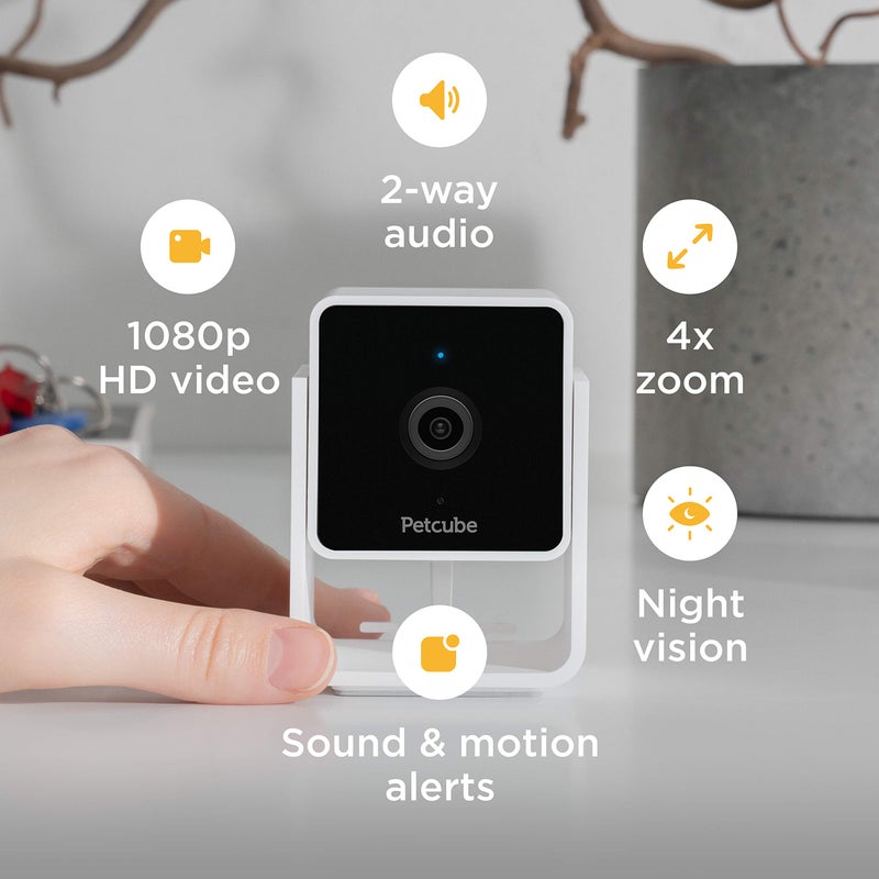 Petcube Cam Indoor Home Security Camera with 1080p HD Video, Two-Way Audio, Motion Detection, and Phone App, Night Vision Wi-Fi Camera for Apartment Security, Video Baby Monitor - Image 5
