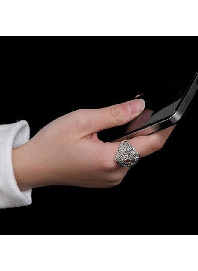 حلقات صندوق سبيكة غاو مع مقصورة سرية للمجوهرات حلقات قابلة للتعديل الحجم ملحقات عرقية للأطراف - Image 4