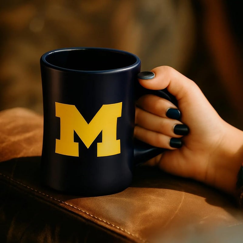 RFSJ Michigan Wolverines Ceramic 16oz Sculpted Mug â€“ Official Team Logo Coffee Cup â€“ Handwash Recommended â€“ Individually Boxed - Image 4