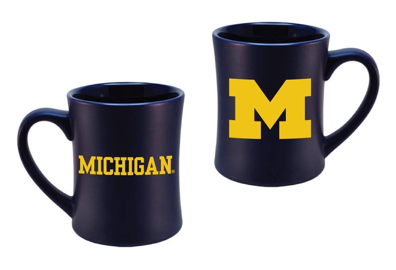RFSJ Michigan Wolverines Ceramic 16oz Sculpted Mug â€“ Official Team Logo Coffee Cup â€“ Handwash Recommended â€“ Individually Boxed - Image 1