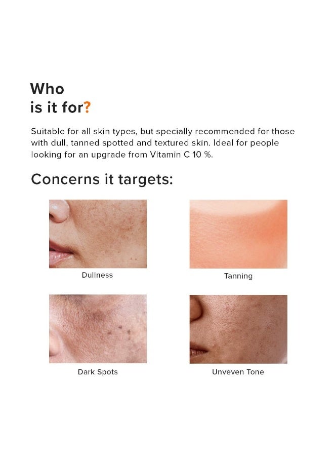 منيماليست سيروم فيتامين C بنسبة ‎16% من Minimalist مع مضادات الأكسدة لمكافحة علامات الشيخوخة ومنح البشرة إشراقة | يقلل من تلف البشرة والاحمرار لتفتيح البشرة الباهتة | مناسب لجميع أنواع البشرة | للنساء والرجال | ‎20 مل / ‎0.68 أونصة سائلة - Image 3