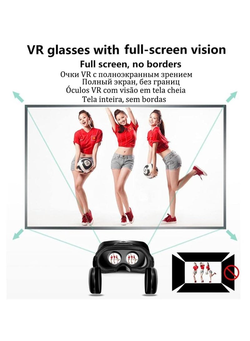 VRG Pro 3D VR Glasses VR Headset Virtual Reality Headset for iPhone and Android 5.0-7.0 Inch Play your best mobile games and 360 movies on all Android smartphones - Image 5