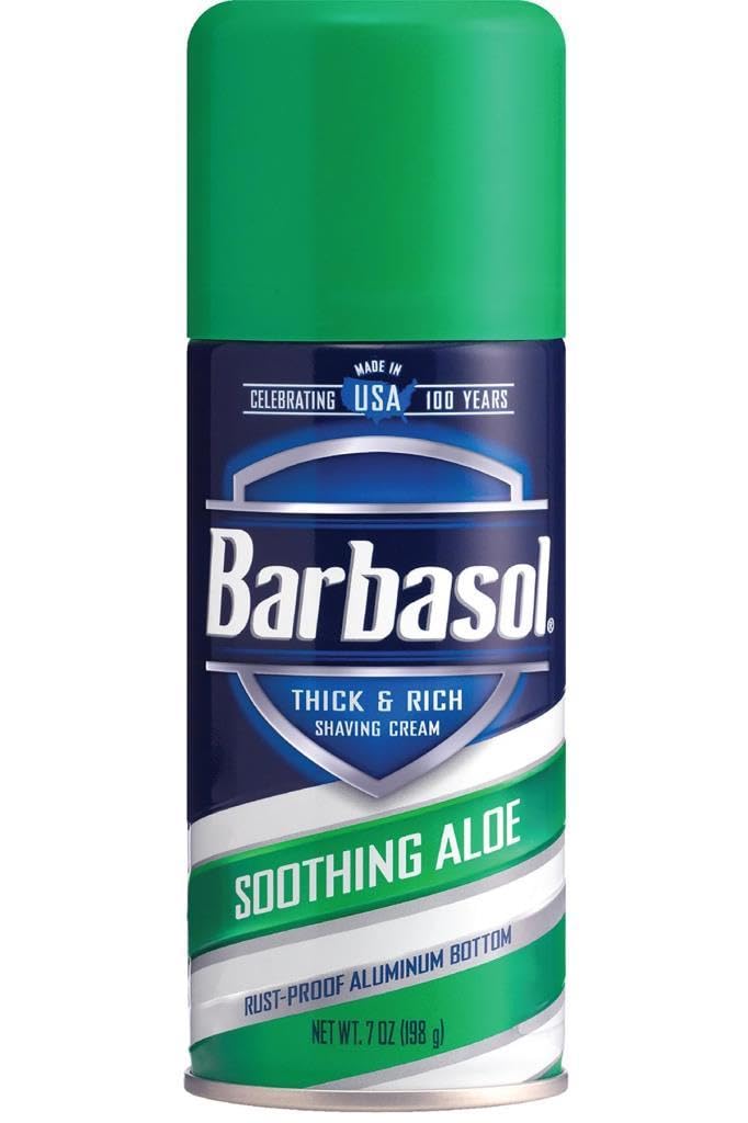 Barbasol PERIO PROD Barbasol Soothing Aloe Thick & Rich Shave Cream, 7 Oz, Pack of 1 - Image 1