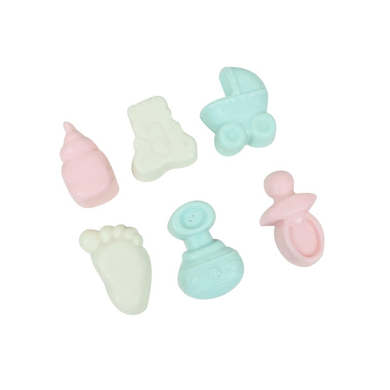 Crazy Sutra Baby Shower Gift Set Handmade Essentials Baby Shower Theme Soap with Body Wash and Loofah Brush Smooth Soft for Gifting Combo Set of 6 - Image 4
