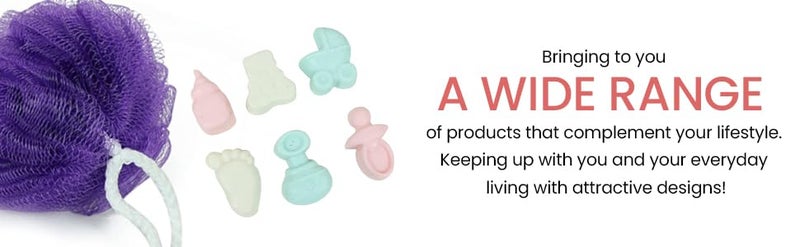 Crazy Sutra Baby Shower Gift Set Handmade Essentials Baby Shower Theme Soap with Body Wash and Loofah Brush Smooth Soft for Gifting Combo Set of 6 - Image 5