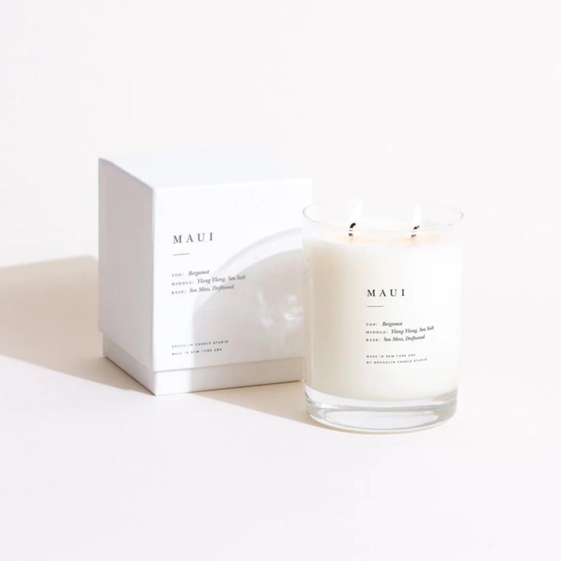 Brooklyn Candle Studio Maui Classic 2 Wick Candle - Luxury Scented Candle, Vegan Soy Wax, Hand Poured in The USA, 70 Hour Slow Burn Time - 13oz - Image 2