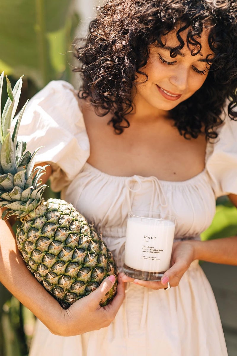 Brooklyn Candle Studio Maui Classic 2 Wick Candle - Luxury Scented Candle, Vegan Soy Wax, Hand Poured in The USA, 70 Hour Slow Burn Time - 13oz - Image 5