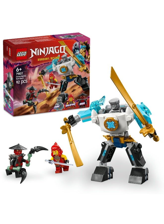 LEGO NINJAGO Zane’s Battle Suit Mech 71827 Building Set (92 Pieces) - Image 1