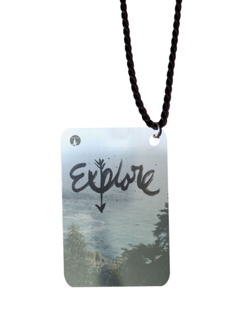 RKN English Phrases Printed Car Mirror Pendant - Image 1