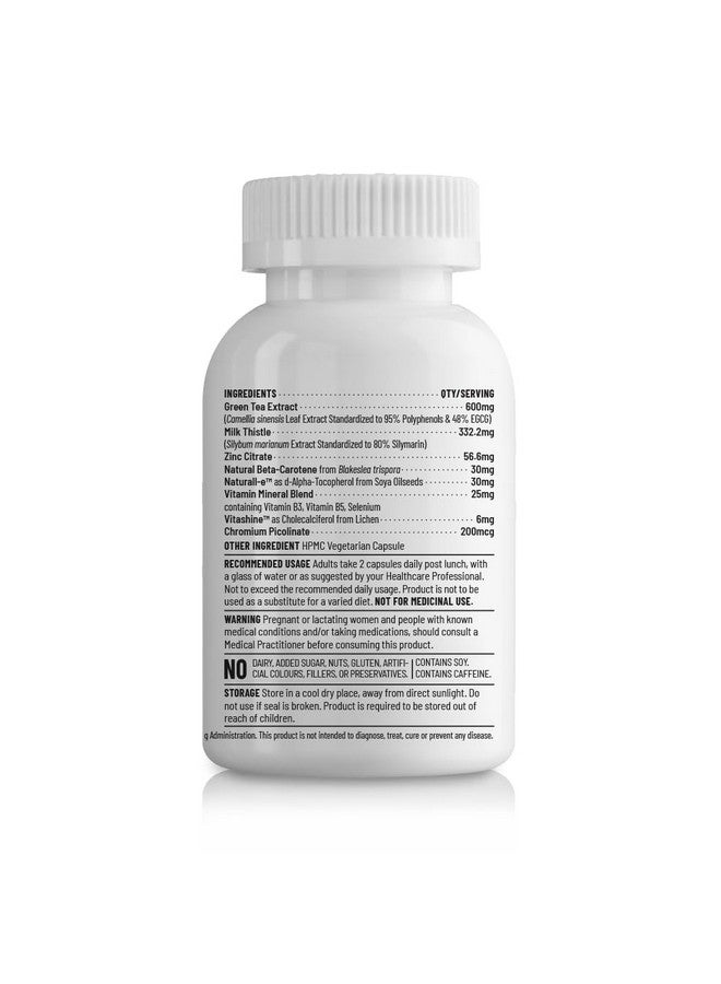 Unived Acne Relief | Acne Supplement Formulated to combat Acne from within | Zinc, Niacinamide, Green Tea, & Milk Thistle | 60 Vegan Caps, One Month Supply - Image 3
