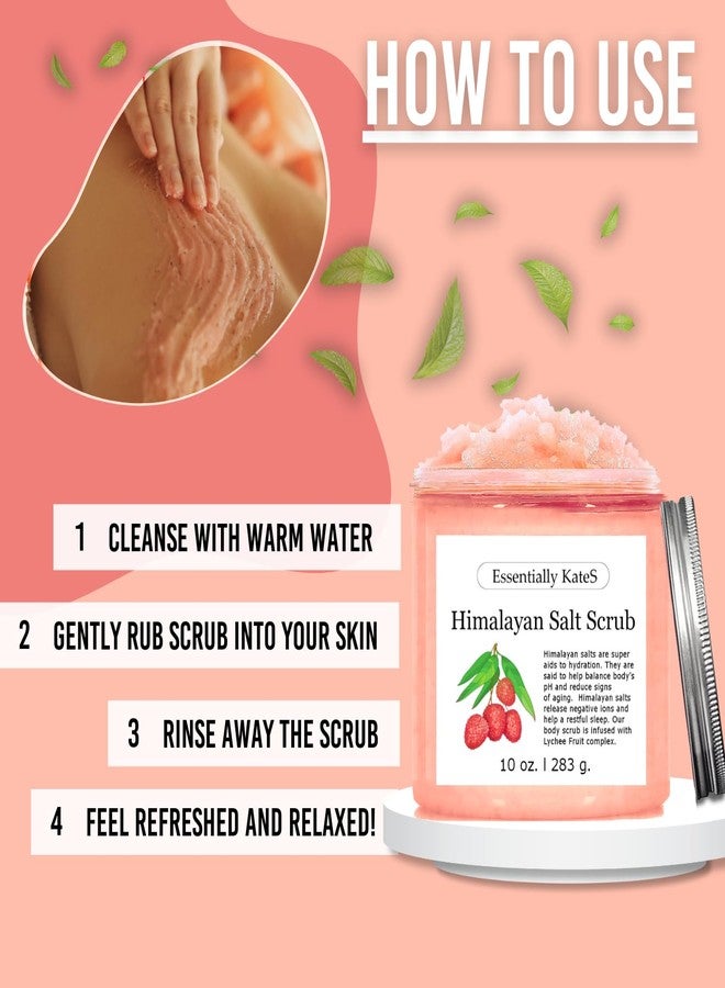 Essentially KateS Himalayan Salt Scrub 10 oz - UNCOVER ULTIMATE SKIN HYDRATION and bestow glowing, healthier skin - The best stocking stuffer. - Image 3