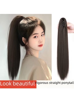 Clip-In Ponytail Extension Straight Synthetic FiberClamp straight ponytail [Brown black] 40cm Clamp straight ponytail [Brown black] 40cm - pzsku/ZC2F03BE46A543B196140Z/45/_/1724424591/fc350ac6-3bed-4e4d-a873-e130627eaced