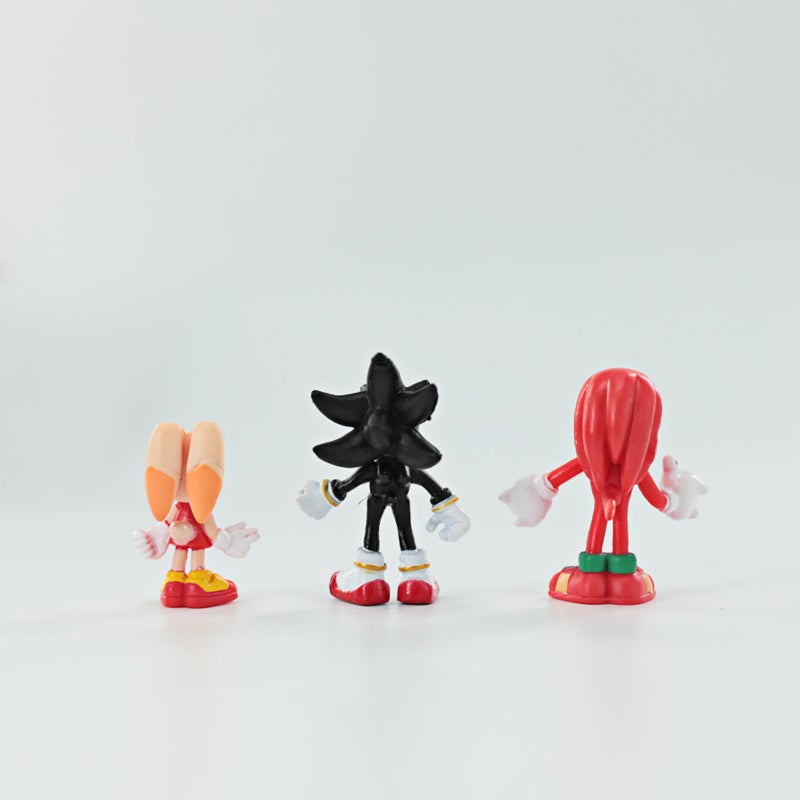 Sonic Cartoon Figurines 4-5cm Vibrant Dynamic PVC Models - Lightweight 103g Collectible Dolls for Sonic Birthday Cake Decoration, Desktop Decor, Anime Lovers And Children - Image 5