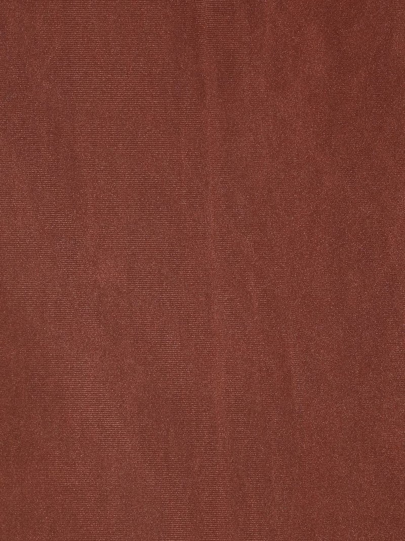 Fashion String 3 Piece Floral Blossoms Eyelet Polyester Door Curtains 7 Feet Brown - Image 4