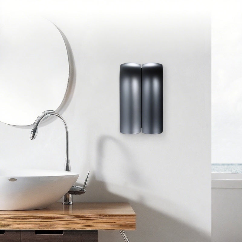 Wall Mounted Soap Dispenser: 300ml Capacity, 0.8ml Per Dispense - Manual Double-Head, Refillable & Easy To Clean, Clear Window Soap Dispenser for Hotel, Office, Home Bathroom - Image 5