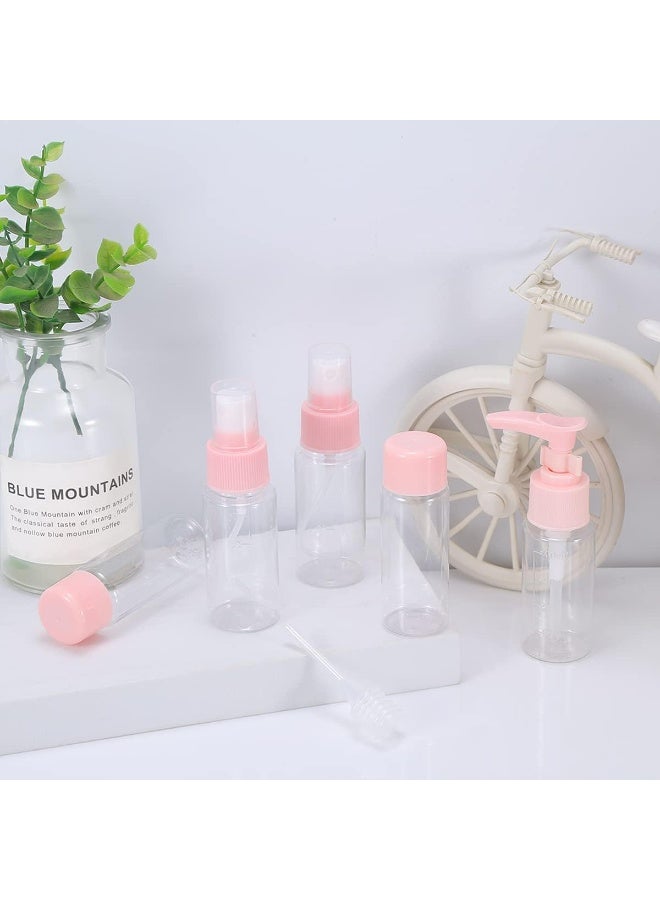 Travel Bottles Set 6 Pack Travel Bottles & Containers,Refillable Small Mini Empty Plastic Pump/Spray/Squeeze Bottles for Cosmetic and Travel Toiletries with Storage Bag(40ML) - Image 3