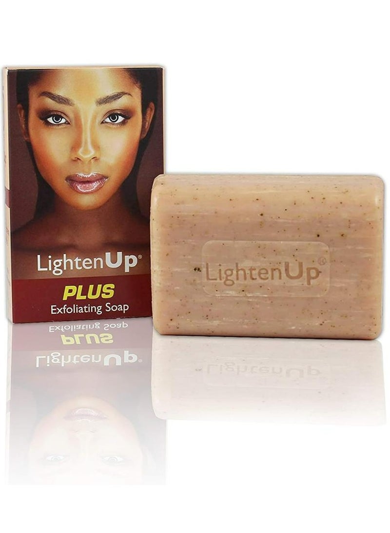 لايتين اب صابون مقشر للبشرة الداكنة 200 جمLIGHTENUP PLUS FORMULA: Instantly brightens dull skin and promotes an overall healthy skin tone. - Image 1