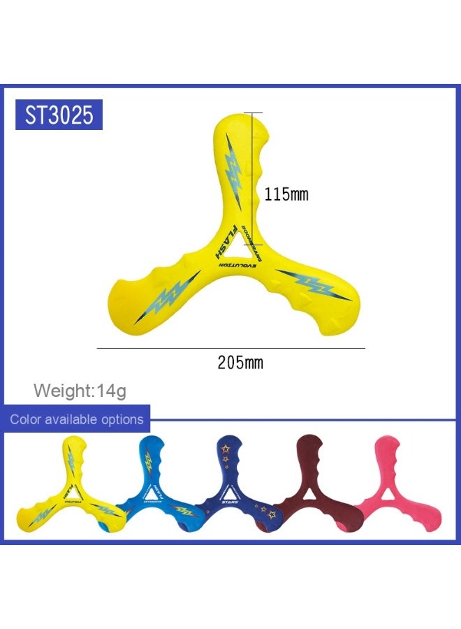 Generic Outdoor EVA Foam Tri-blade Safe Toss Boomerang Toy