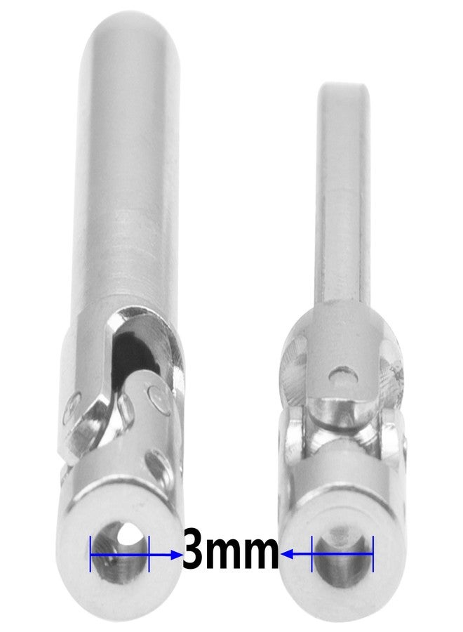 Vgoohobby 2Pcs Vgoohobby 2mm 3mm 4mm Metal RC Drive Shaft CVD Driveshaft Compatible with WLtoys Axial MN Model WPL Tamiya 1/24 1/18 1/16 1/14 1/12 RC Military Crawler Car Tractor Truck (50-65mm 3-3) - Image 4