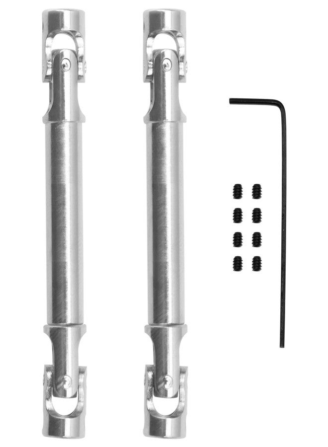 Vgoohobby 2Pcs Vgoohobby 2mm 3mm 4mm Metal RC Drive Shaft CVD Driveshaft Compatible with WLtoys Axial MN Model WPL Tamiya 1/24 1/18 1/16 1/14 1/12 RC Military Crawler Car Tractor Truck (50-65mm 3-3) - Image 1