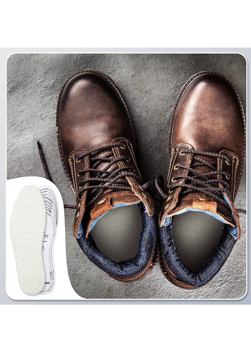 Shoe Inserts Cut to Fit Shoe Insoles Warm Sheepskin Shoe Soles Cut to Size Fluffy Boot Insole Fleece Wool Sole Insole with Size Chart Winter Boot Insert for Women Men Unisex Cold 8 Pairs - Image 5