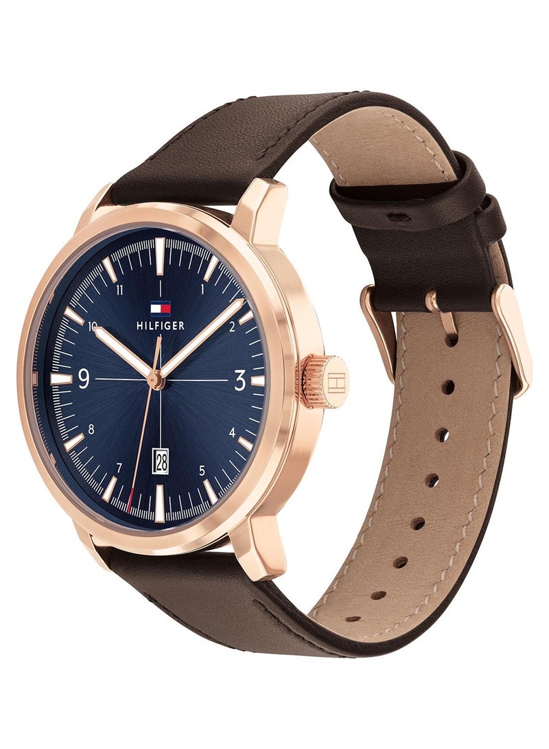 TOMMY HILFIGER Leather Analog Wrist Watch 1710510 - Image 1