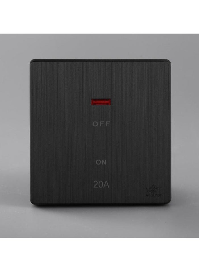 فولتكس مفتاح سخان 20 امبير بيانو أسود - Image 1