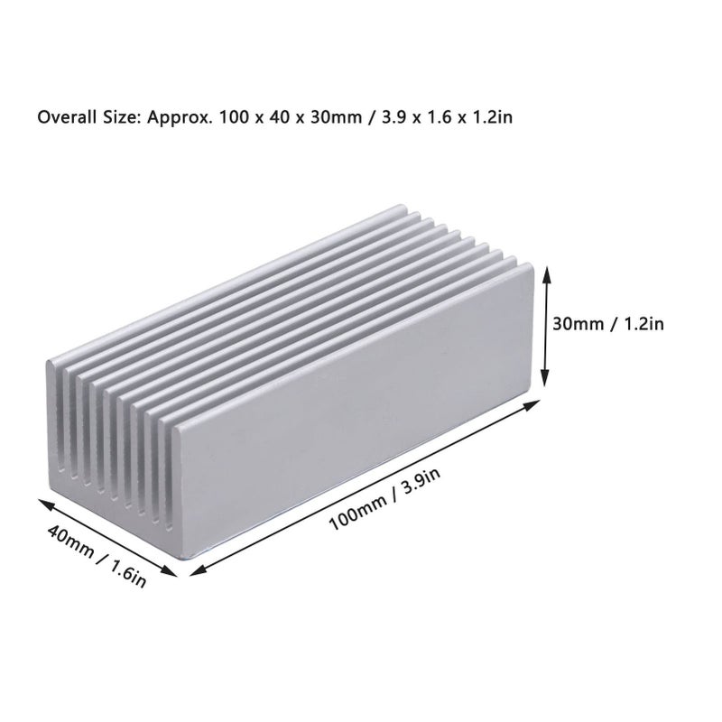 2Pcs Aluminum Heat Sink Cooling Fins Anodized Surface For PCB Ultrasonic Electronic Chip Common - Image 3