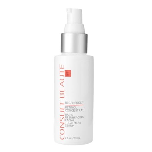 Consult Beaute Regenerol Retinol Serum for Face Rapid Resurfacing Facial Treatment Concentrate Resurface Skin Texture Visibly Reduce Appearance of Fine Lines and Deep Wrinkles 2 FLOz