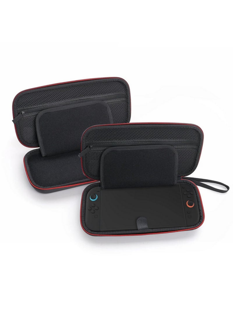 1PCS EVA Carrying Case W/ Mesh Pockets Game Conslole Case with 8-Bit Game Cartridge Storage Box Organizer Bag for Nintendo Switch 2 NS2 - Image 3
