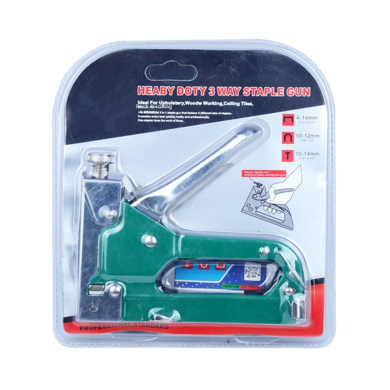U-Shape Nail Gun for Industrial DIY Projects: 48 U Nails, 160cm Compact Design, Heavy-Duty Fastening Tool - Image 3