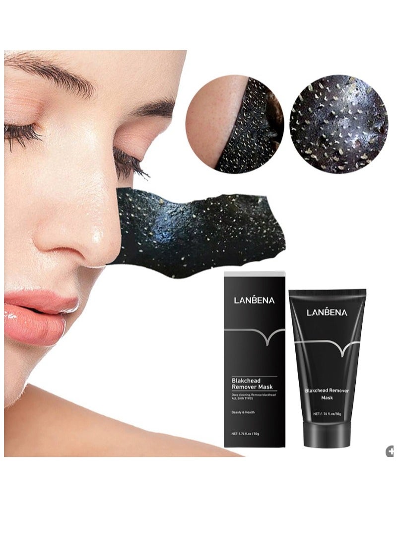 LANBENA Nose Pore Strips Gentle In Blackhead Remover Blackhead Nose Charcoal Blackhead Remover Pore Strips for Face Nose Pores - Image 1