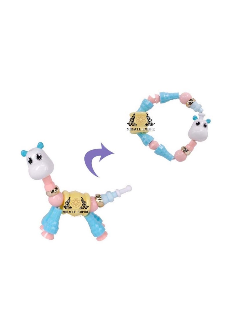 Miracle Empire Pet Beads Bracelet Turns Into A Sassy Cow Toy Girls Toys Handmade Party For Kids Animals Education Gifts  - Image 1