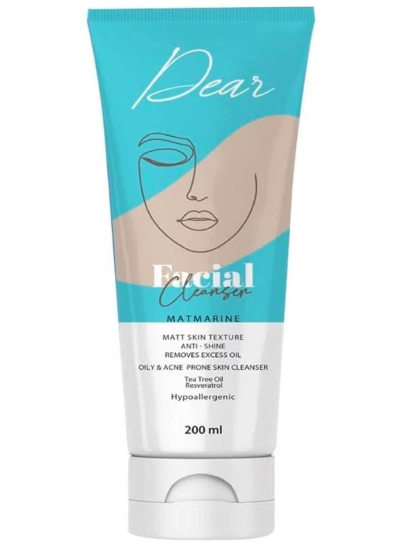 Dear Facial Cleanser for Oily Skin and Acne 200 ml - Image 1