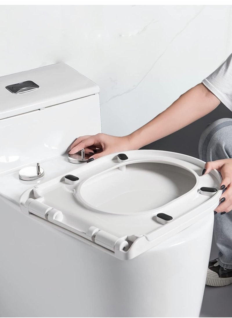 Y&D - Toilet Seat Hinges Top Fixings,2 Pcs Quick Release Fixings Universal Hinge Fittings for WC Blind Holes - Image 1