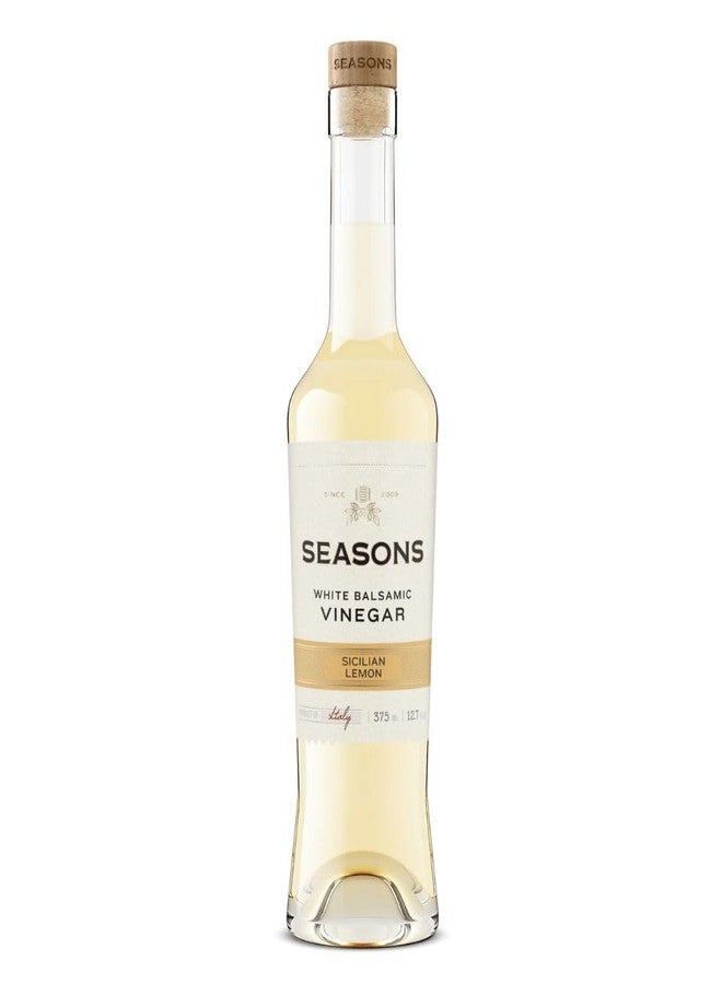 Seasons Sicilian Lemon Infused White Balsamic Vinegar – Zesty & Refreshing, Perfect for Salads, Marinades, and Drizzling 2 Pack - Image 1