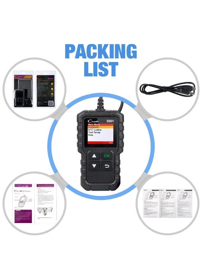 LAUNCH CR3001 OBD2 scanner，Turn off the check engine light - Image 3