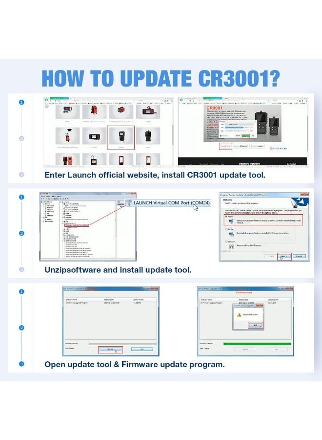 LAUNCH CR3001 OBD2 scanner，Turn off the check engine light - Image 2