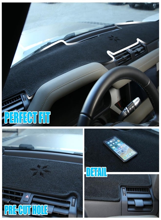 LLKUANG Terylene Carpet Dashmat Dash Mat Compatible with Land Rover Defender 90 110 2020-2022,Car Dashboard Cover Sun Shade Pad,Anti-Slip Dash Board Accessories(Left Hand Drive) - Image 3