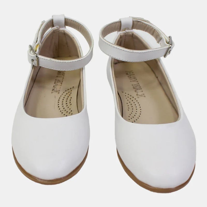 EASY Girls White Leather Shoes - Image 3
